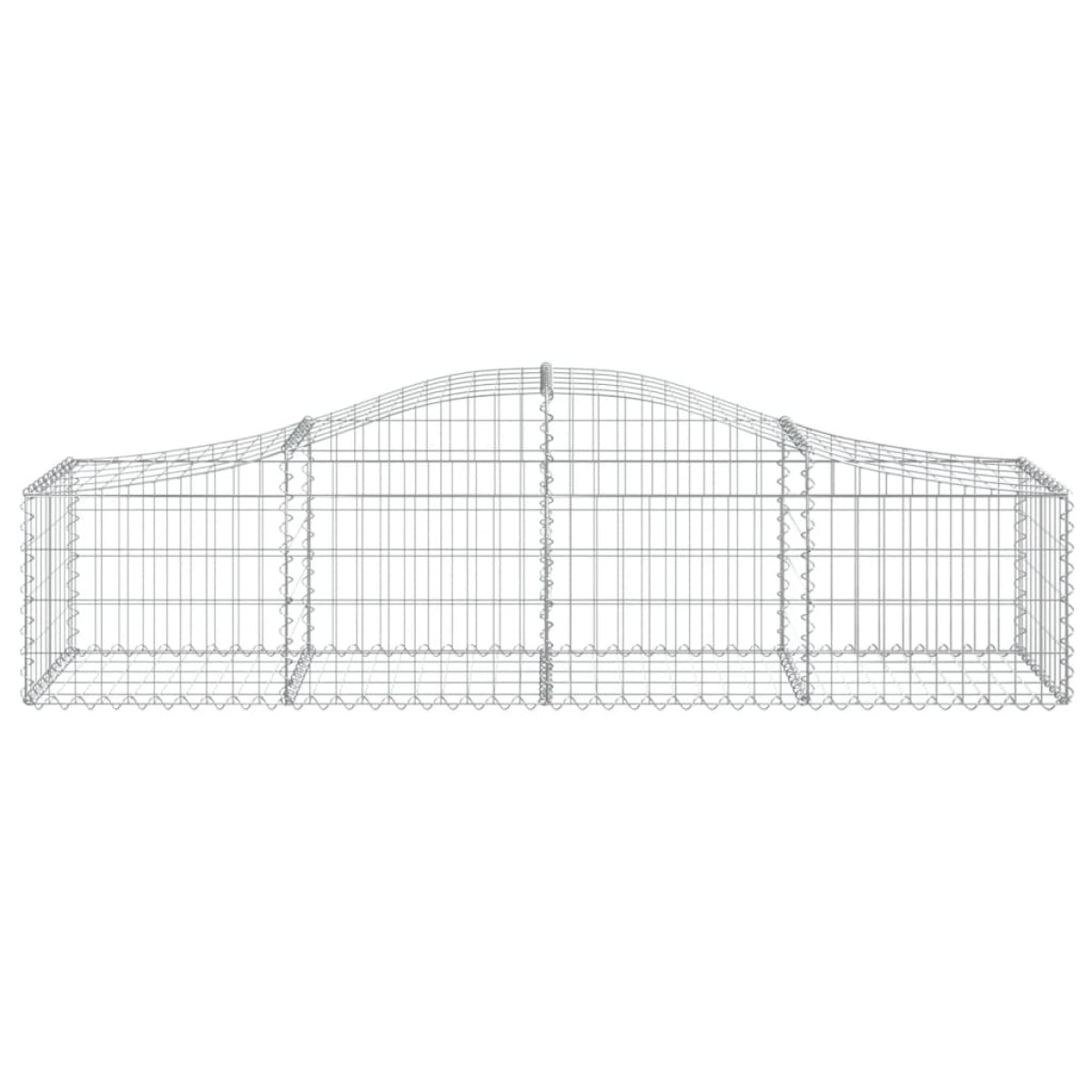 vidaXL Συρματοκιβώτια Τοξωτά 9 τεμ. 200x50x40/60 εκ. Γαλβαν. Ατσάλι