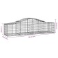 vidaXL Συρματοκιβώτια Τοξωτά 9 τεμ. 200x50x40/60 εκ. Γαλβαν. Ατσάλι