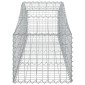 vidaXL Συρματοκιβώτια Τοξωτά 10 τεμ. 200x50x40/60 εκ. Γαλβαν. Ατσάλι