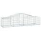 vidaXL Συρματοκιβώτια Τοξωτά 11 τεμ. 200x50x40/60 εκ. Γαλβαν. Ατσάλι
