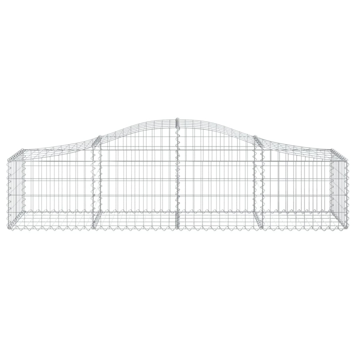vidaXL Συρματοκιβώτια Τοξωτά 14 τεμ. 200x50x40/60 εκ. Γαλβαν. Ατσάλι