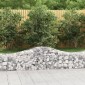 vidaXL Συρματοκιβώτια Τοξωτά 15 τεμ. 200x50x40/60 εκ. Γαλβαν. Ατσάλι