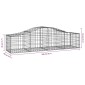 vidaXL Συρματοκιβώτια Τοξωτά 20 τεμ. 200x50x40/60 εκ. Γαλβαν. Ατσάλι