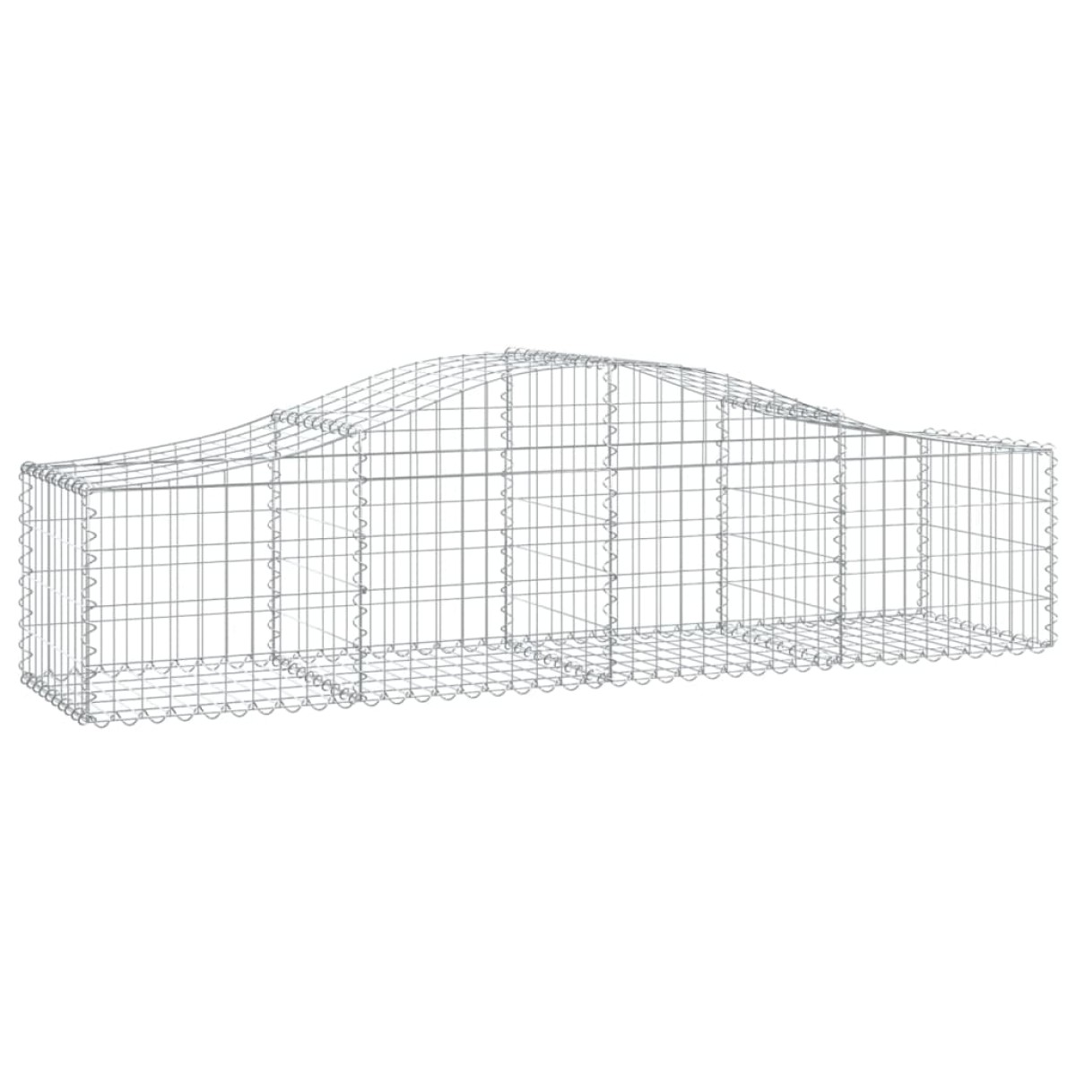 vidaXL Συρματοκιβώτια Τοξωτά 25 τεμ. 200x50x40/60 εκ. Γαλβαν. Ατσάλι