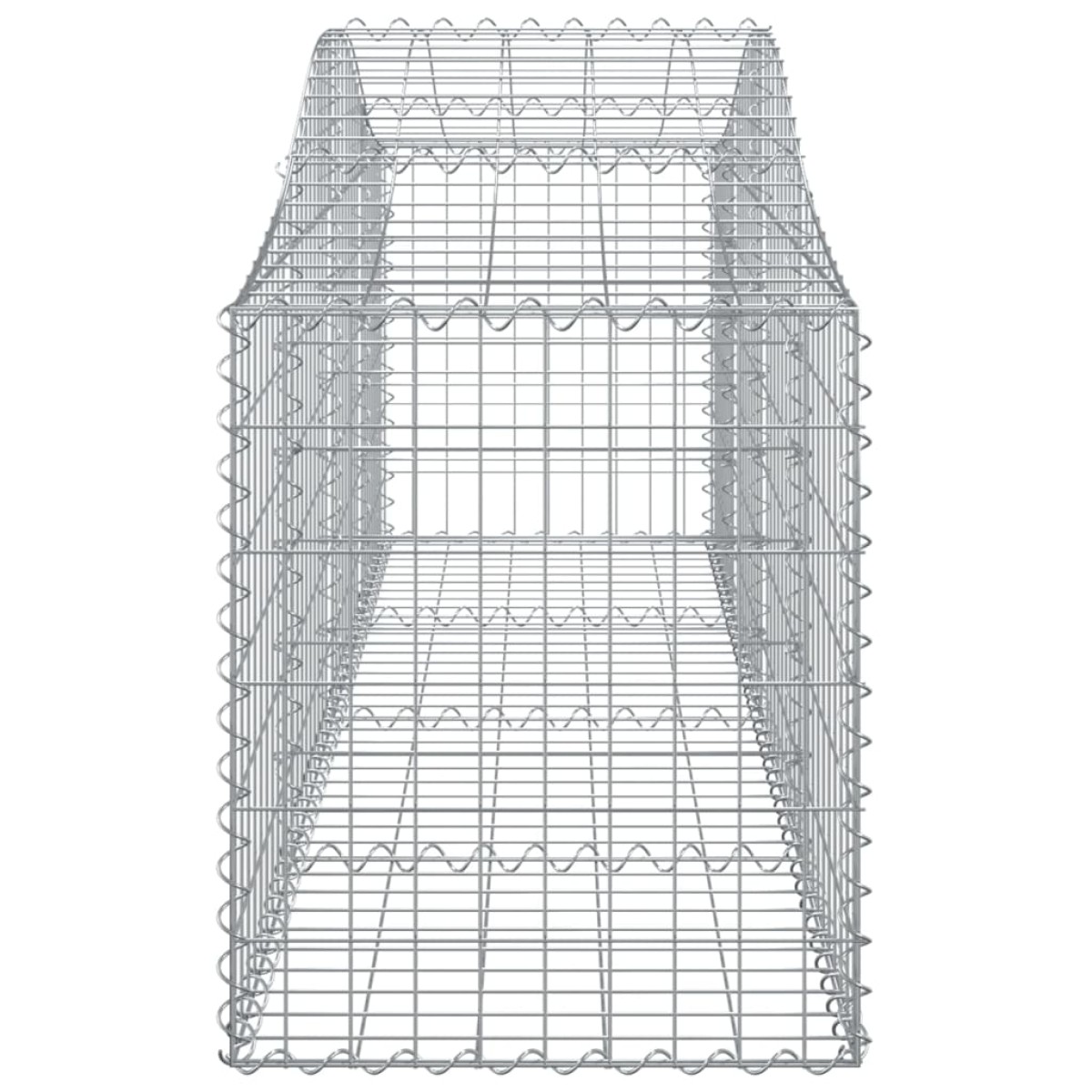 vidaXL Συρματοκιβώτια Τοξωτά 11 τεμ. 200x50x60/80 εκ. Γαλβαν. Ατσάλι