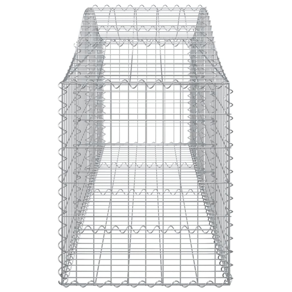 vidaXL Συρματοκιβώτια Τοξωτά 13 τεμ. 200x50x60/80 εκ. Γαλβαν. Ατσάλι
