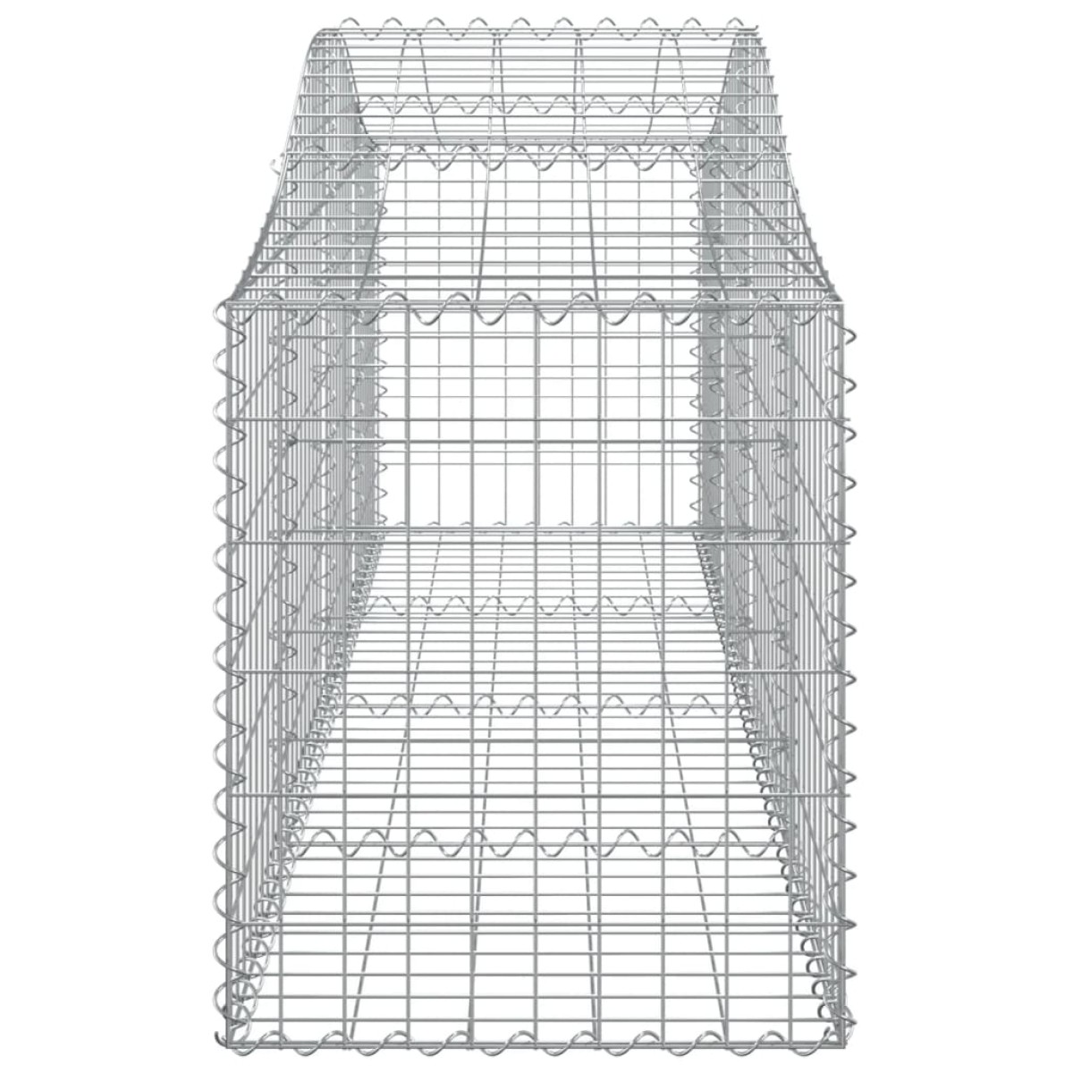 vidaXL Συρματοκιβώτια Τοξωτά 18 τεμ. 200x50x60/80 εκ. Γαλβαν. Ατσάλι