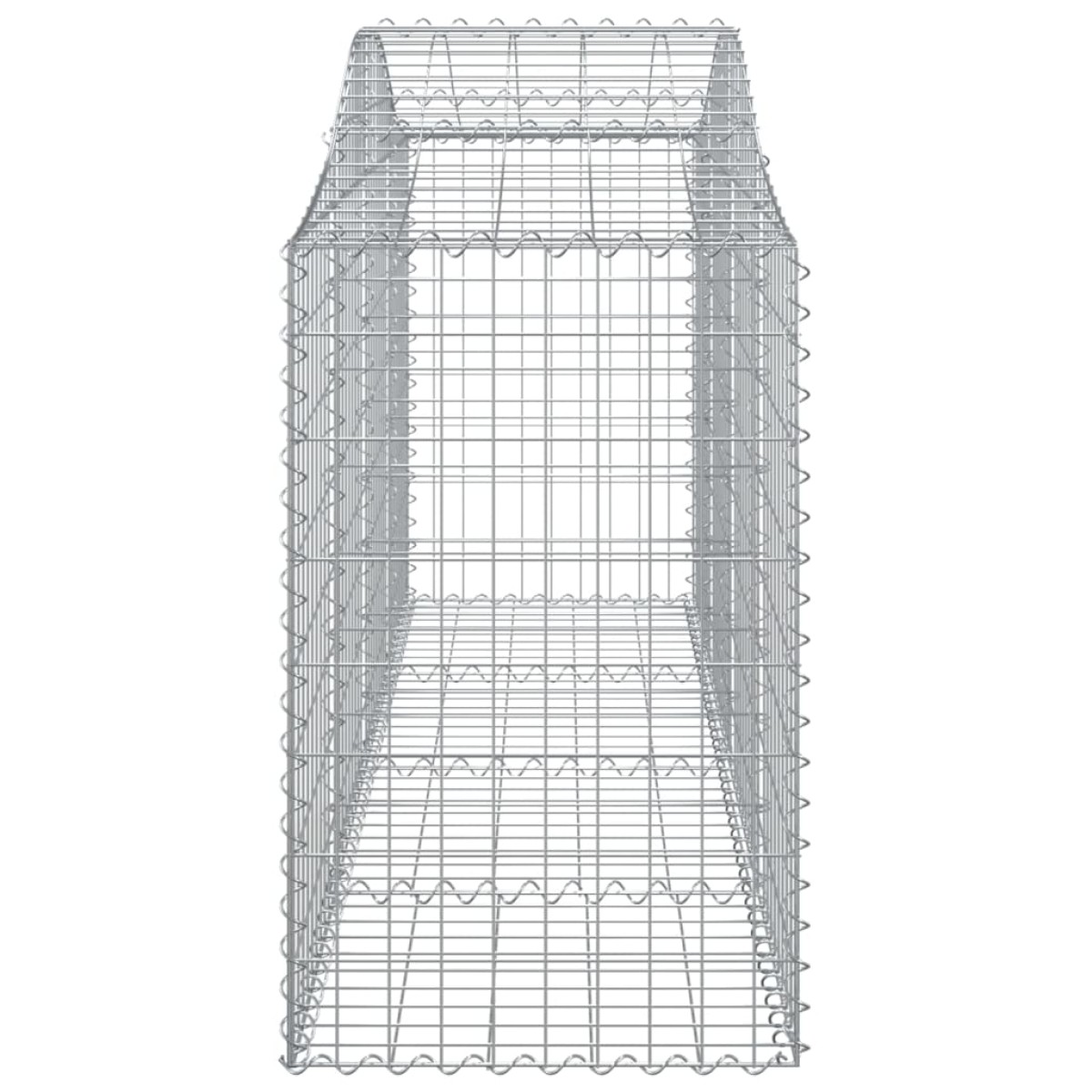 vidaXL Συρματοκιβώτια Τοξωτά 5 τεμ. 200x50x80/100 εκ. Γαλβαν. Ατσάλι