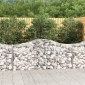 vidaXL Συρματοκιβώτια Τοξωτά 8 τεμ. 200x50x80/100 εκ. Γαλβαν. Ατσάλι