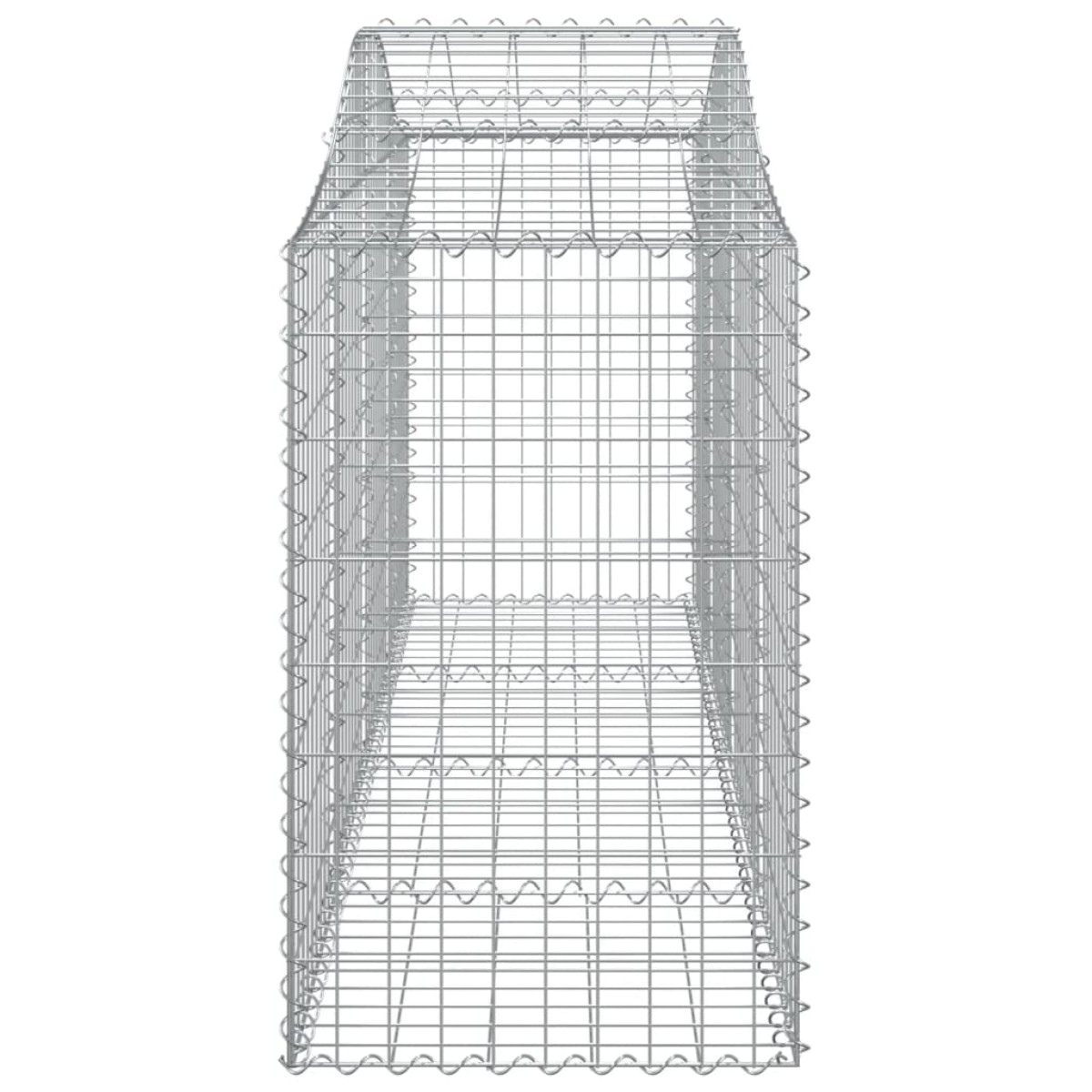 vidaXL Συρματοκιβώτια Τοξωτά 15 τεμ. 200x50x80/100 εκ. Γαλβαν. Ατσάλι
