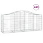 vidaXL Συρματοκιβώτια Τοξωτά 40 τεμ. 200x50x80/100 εκ. Γαλβαν. Ατσάλι