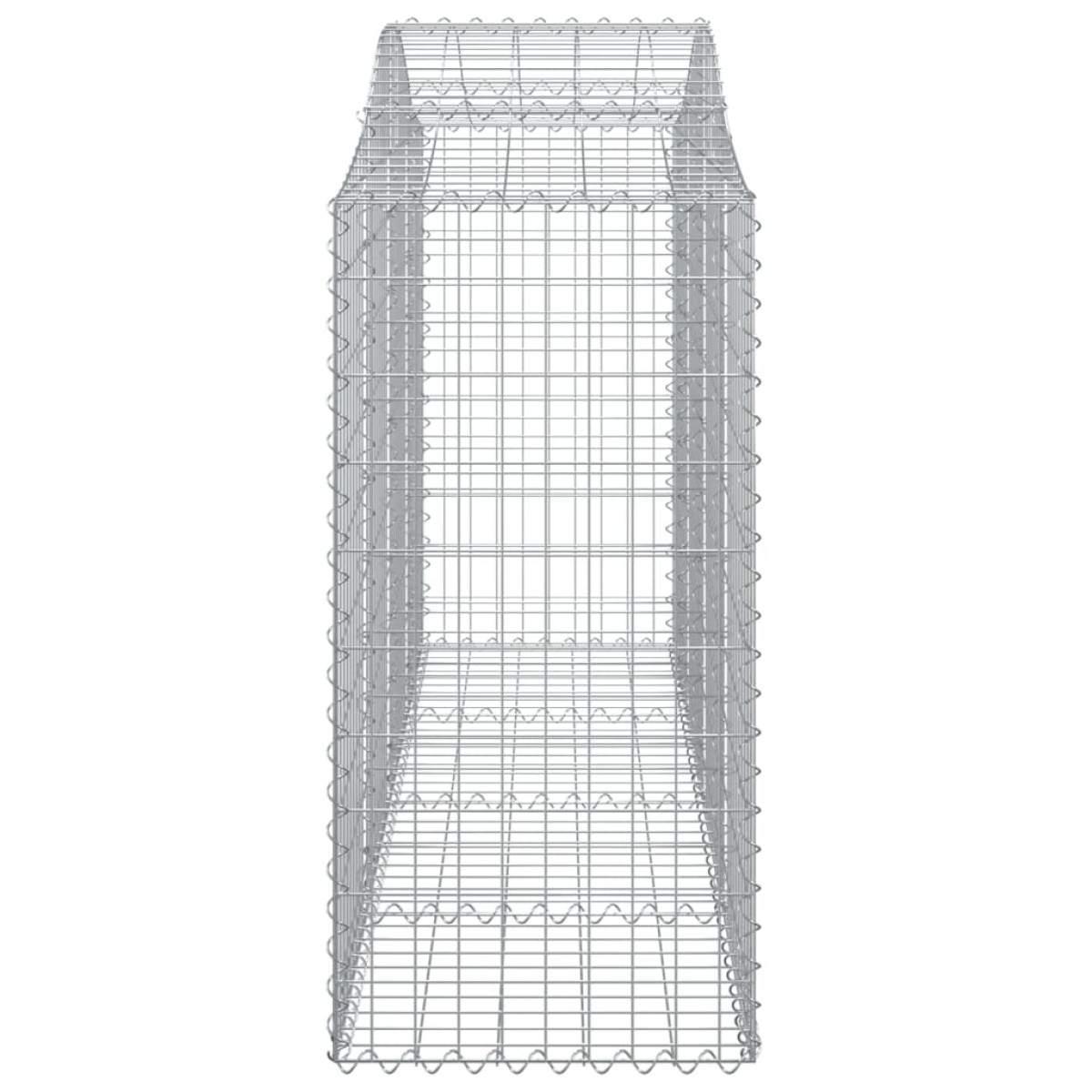vidaXL Συρματοκιβώτια Τοξωτά 4 τεμ. 200x50x100/120 εκ. Γαλβαν. Ατσάλι