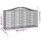 vidaXL Συρματοκιβώτια Τοξωτά 5 τεμ. 200x50x100/120 εκ. Γαλβαν. Ατσάλι