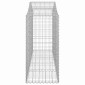 vidaXL Συρματοκιβώτια Τοξωτά 8 τεμ. 200x50x100/120 εκ. Γαλβαν. Ατσάλι