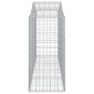 vidaXL Συρματοκιβώτια Τοξωτά 14 τεμ. 200x50x100/120 εκ. Γαλβαν. Ατσάλι