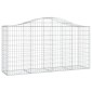 vidaXL Συρματοκιβώτια Τοξωτά 25 τεμ. 200x50x100/120 εκ. Γαλβαν. Ατσάλι