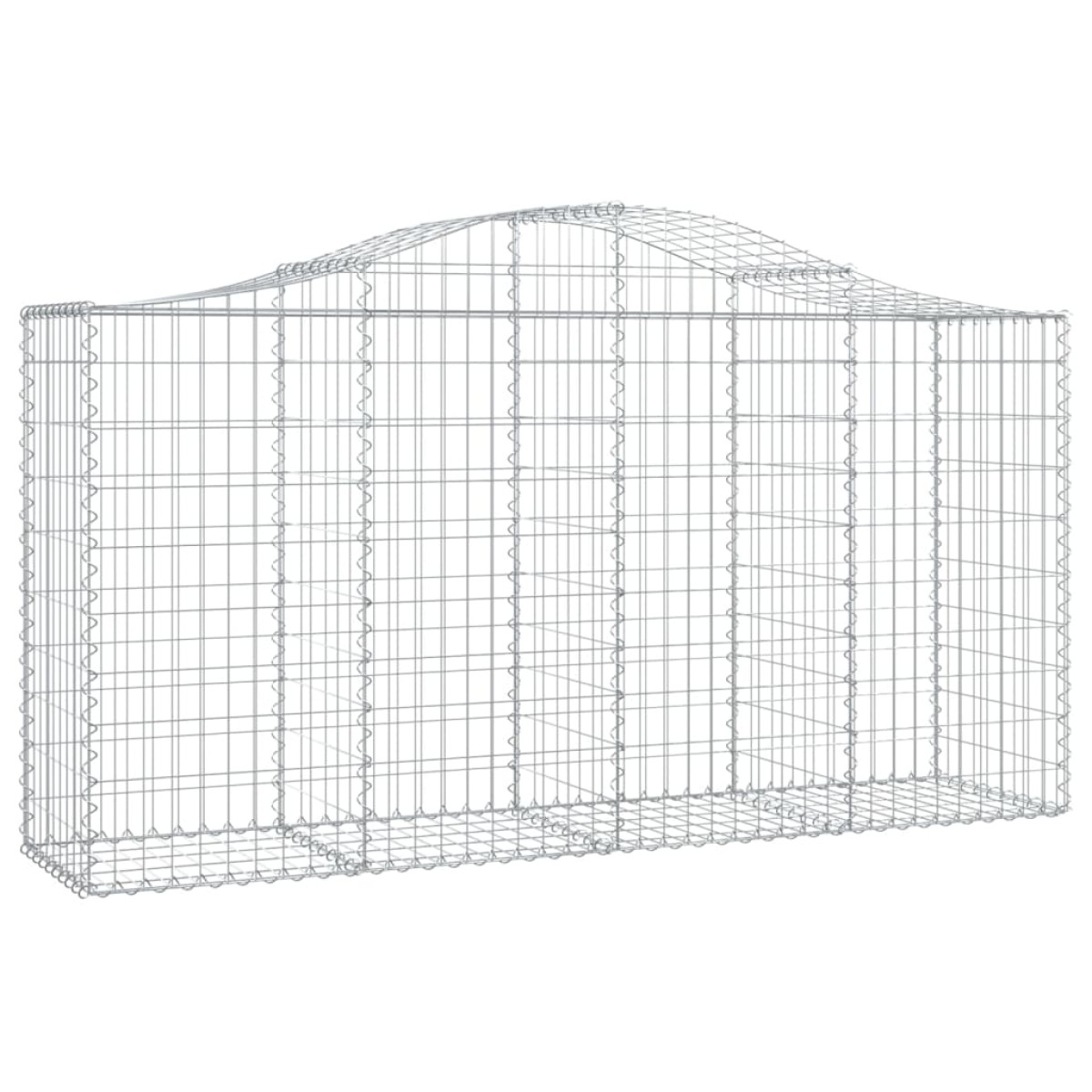 vidaXL Συρματοκιβώτια Τοξωτά 30 τεμ. 200x50x100/120 εκ. Γαλβαν. Ατσάλι