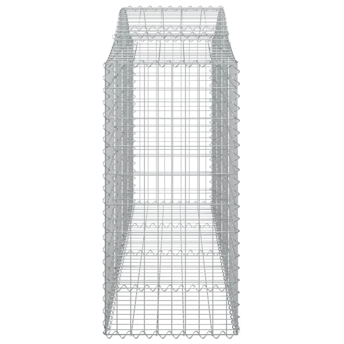 vidaXL Συρματοκιβώτια Τοξωτά 3 τεμ. 200x50x120/140 εκ. Γαλβαν. Ατσάλι