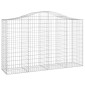 vidaXL Συρματοκιβώτια Τοξωτά 5 τεμ. 200x50x120/140 εκ. Γαλβαν. Ατσάλι