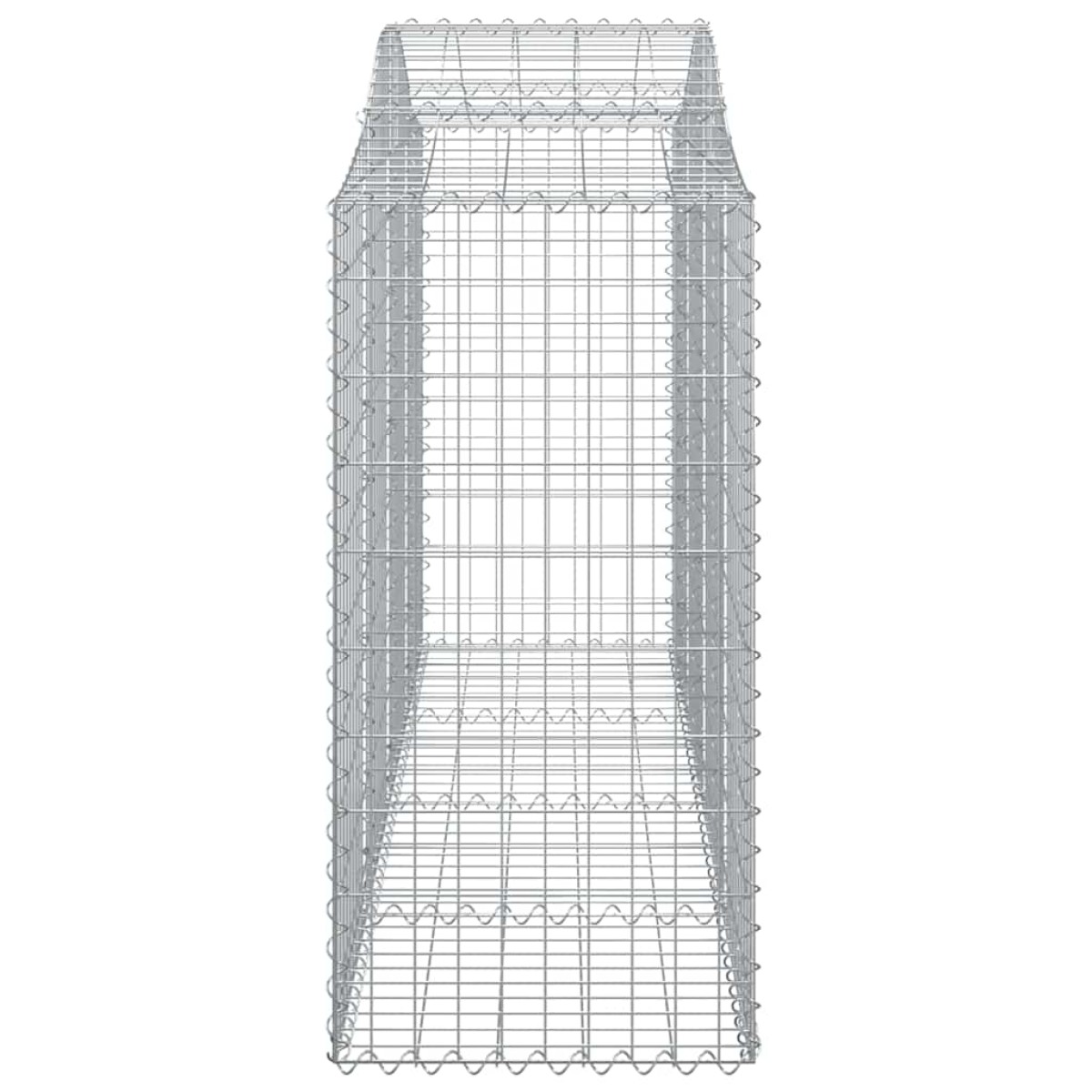 vidaXL Συρματοκιβώτια Τοξωτά 5 τεμ. 200x50x120/140 εκ. Γαλβαν. Ατσάλι