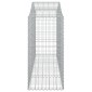 vidaXL Συρματοκιβώτια Τοξωτά 9 τεμ. 200x50x120/140 εκ. Γαλβαν. Ατσάλι