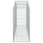 vidaXL Συρματοκιβώτια Τοξωτά 12 τεμ. 200x50x120/140 εκ. Γαλβαν. Ατσάλι
