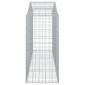 vidaXL Συρματοκιβώτια Τοξωτά 13 τεμ. 200x50x120/140 εκ. Γαλβαν. Ατσάλι