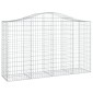 vidaXL Συρματοκιβώτια Τοξωτά 50 τεμ. 200x50x120/140 εκ. Γαλβαν. Ατσάλι
