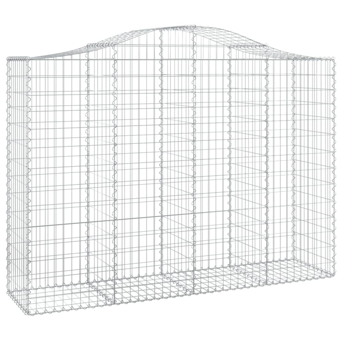 vidaXL Συρματοκιβώτια Τοξωτά 6 τεμ. 200x50x140/160 εκ. Γαλβαν. Ατσάλι