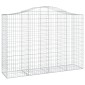 vidaXL Συρματοκιβώτια Τοξωτά 10 τεμ. 200x50x140/160 εκ. Γαλβαν. Ατσάλι