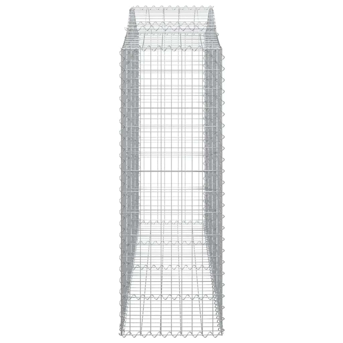 vidaXL Συρματοκιβώτια Τοξωτά 12 τεμ. 200x50x140/160 εκ. Γαλβαν. Ατσάλι