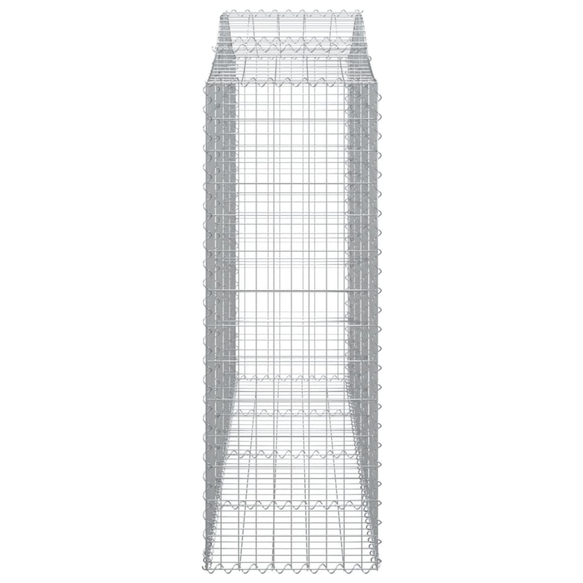 vidaXL Συρματοκιβώτια Τοξωτά 14 τεμ. 200x50x140/160 εκ. Γαλβαν. Ατσάλι