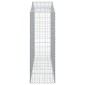 vidaXL Συρματοκιβώτια Τοξωτά 14 τεμ. 200x50x140/160 εκ. Γαλβαν. Ατσάλι