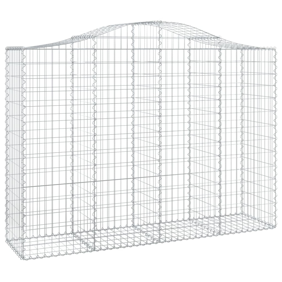 vidaXL Συρματοκιβώτια Τοξωτά 20 τεμ. 200x50x140/160 εκ. Γαλβαν. Ατσάλι