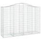 vidaXL Συρματοκιβώτια Τοξωτά 30 τεμ. 200x50x140/160 εκ. Γαλβαν. Ατσάλι