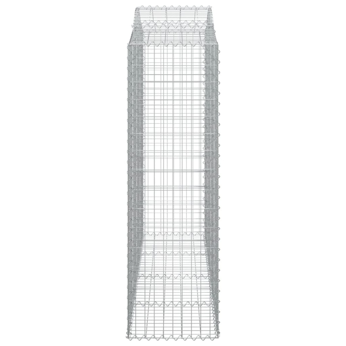 vidaXL Συρματοκιβώτια Τοξωτά 4 τεμ. 200x50x160/180 εκ. Γαλβαν. Ατσάλι