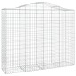 vidaXL Συρματοκιβώτια Τοξωτά 7 τεμ. 200x50x160/180 εκ. Γαλβαν. Ατσάλι