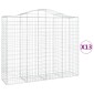 vidaXL Συρματοκιβώτια Τοξωτά 13 τεμ. 200x50x160/180 εκ. Γαλβαν. Ατσάλι