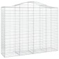 vidaXL Συρματοκιβώτια Τοξωτά 13 τεμ. 200x50x160/180 εκ. Γαλβαν. Ατσάλι