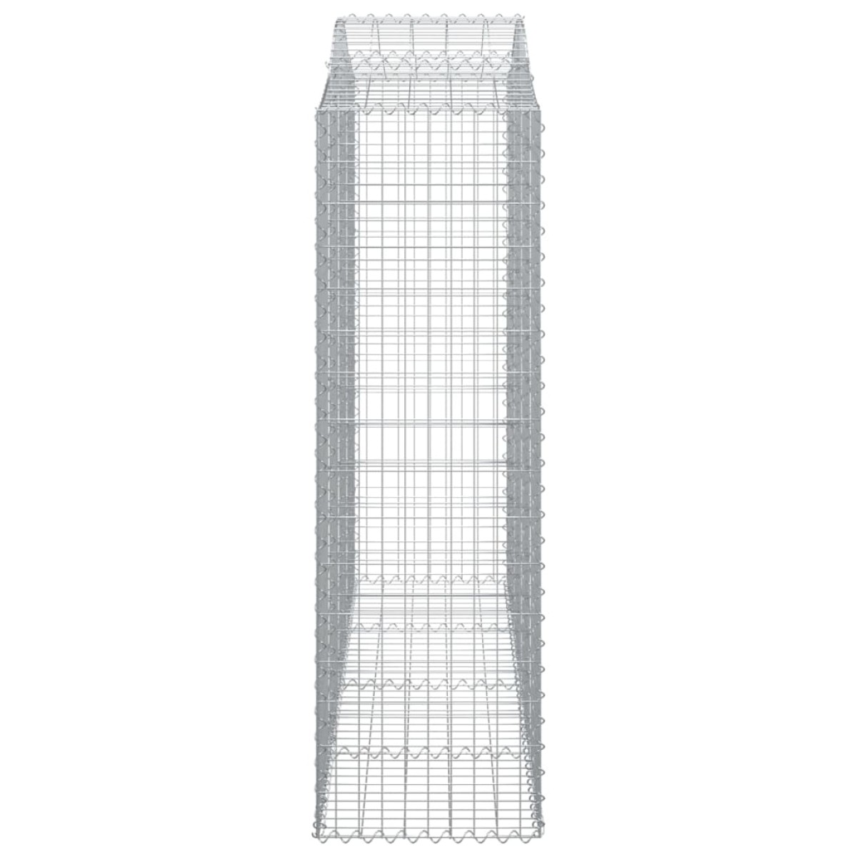 vidaXL Συρματοκιβώτια Τοξωτά 20 τεμ. 200x50x160/180 εκ. Γαλβαν. Ατσάλι