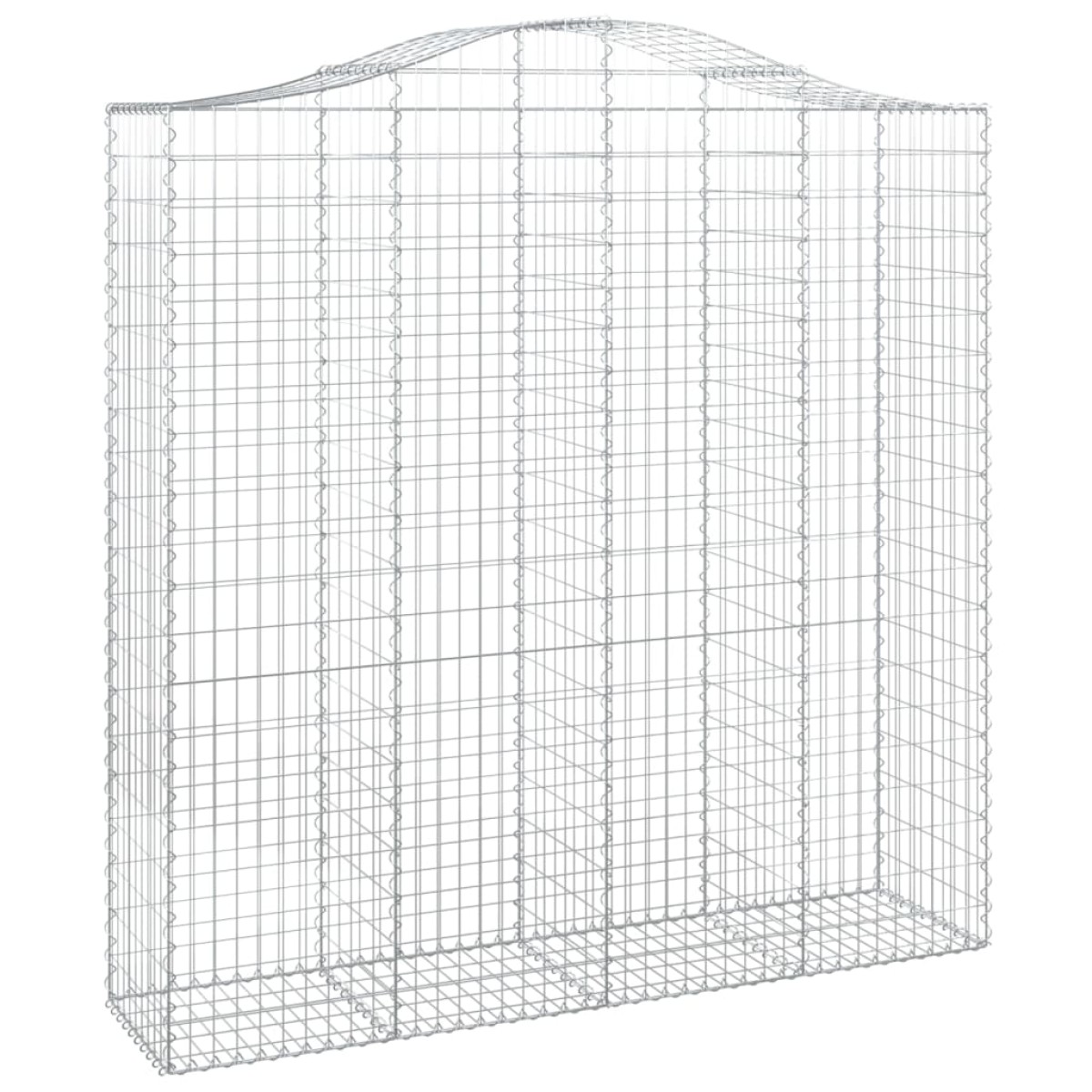 vidaXL Συρματοκιβώτια Τοξωτά 5 τεμ. 200x50x200/220 εκ. Γαλβαν. Ατσάλι