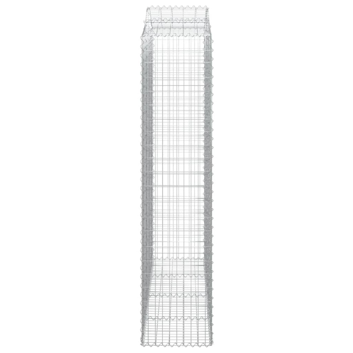 vidaXL Συρματοκιβώτια Τοξωτά 4 τεμ. 200x50x220/240 εκ. Γαλβαν. Ατσάλι
