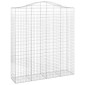 vidaXL Συρματοκιβώτια Τοξωτά 7 τεμ. 200x50x220/240 εκ. Γαλβαν. Ατσάλι