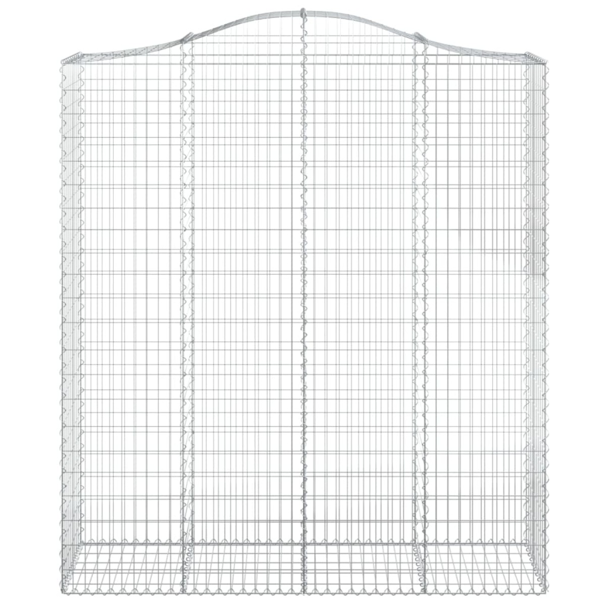 vidaXL Συρματοκιβώτια Τοξωτά 8 τεμ. 200x50x220/240 εκ. Γαλβαν. Ατσάλι