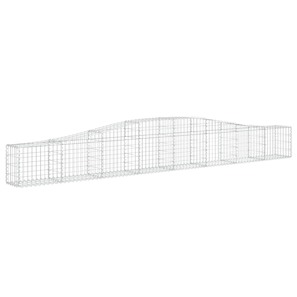 vidaXL Συρματοκιβώτια Τοξωτά 3 τεμ. 400x30x40/60 εκ. Γαλβαν. Ατσάλι