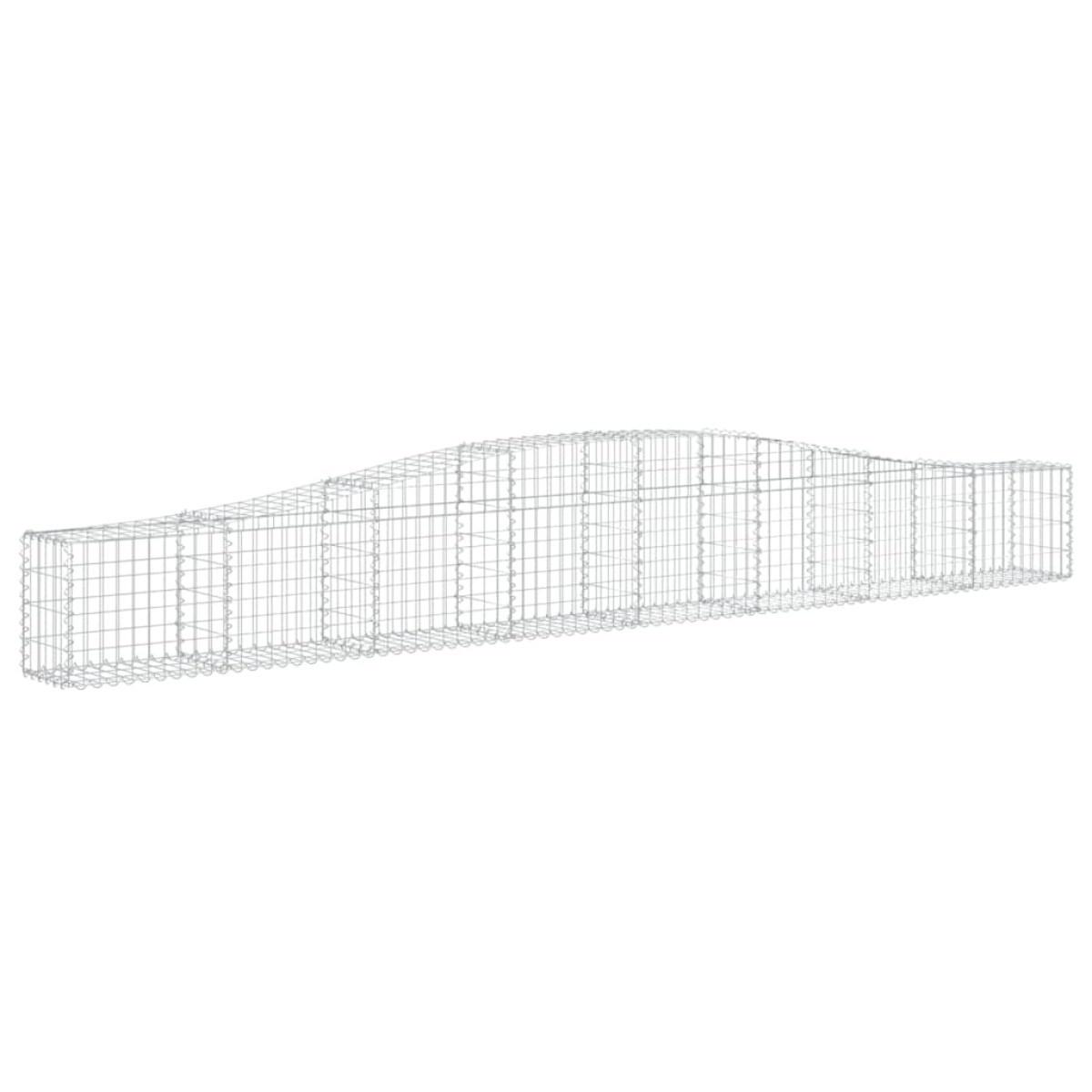 vidaXL Συρματοκιβώτια Τοξωτά 4 τεμ. 400x30x40/60 εκ. Γαλβαν. Ατσάλι