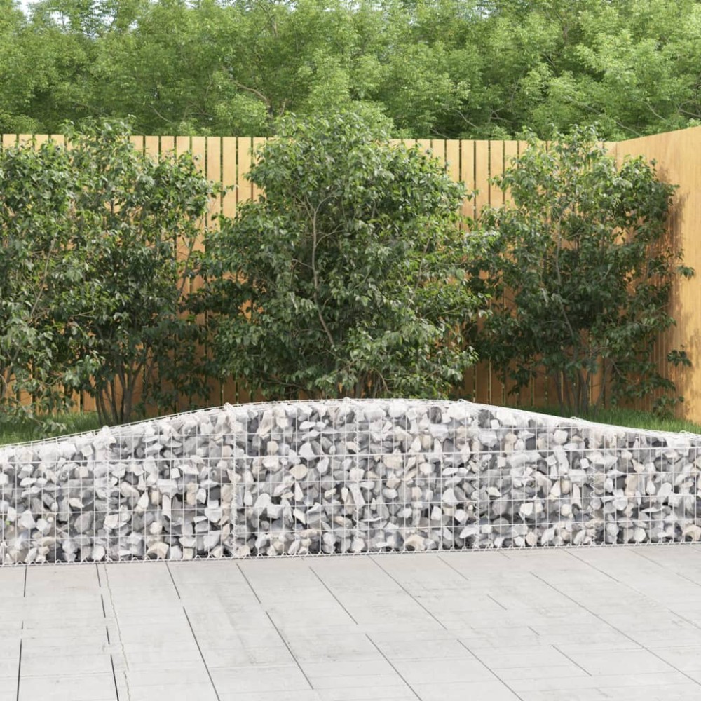 vidaXL Συρματοκιβώτια Τοξωτά 5 τεμ. 400x30x40/60 εκ. Γαλβαν. Ατσάλι