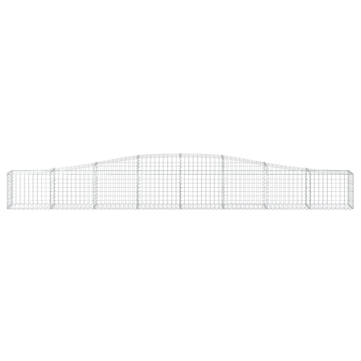 vidaXL Συρματοκιβώτια Τοξωτά 6 τεμ. 400x30x40/60 εκ. Γαλβαν. Ατσάλι