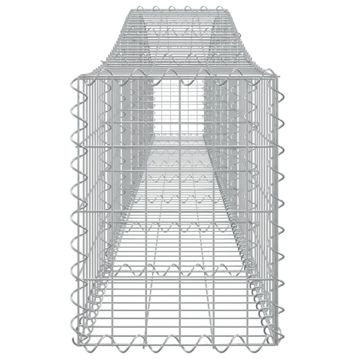 vidaXL Συρματοκιβώτια Τοξωτά 7 τεμ. 400x30x40/60 εκ. Γαλβαν. Ατσάλι