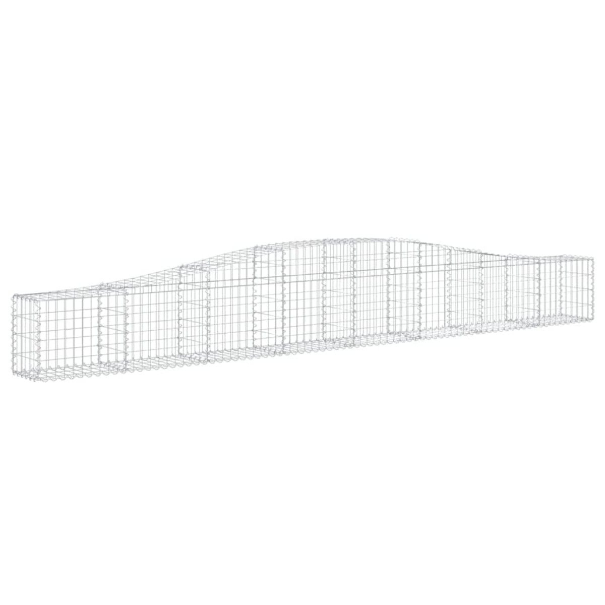 vidaXL Συρματοκιβώτια Τοξωτά 8 τεμ. 400x30x40/60 εκ. Γαλβαν. Ατσάλι